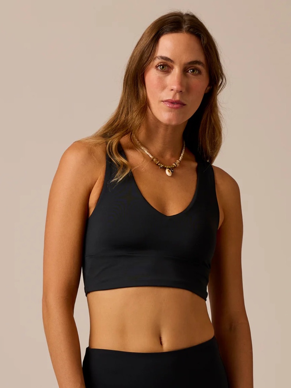 Carve Designs Black Seamless V-Neck Bralette